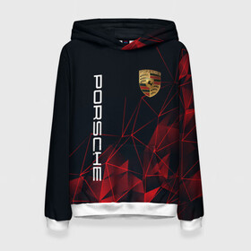 Женская толстовка 3D с принтом PORSCHE / ПОРШ в Ухте, 100% полиэстер  | двухслойный капюшон со шнурком для регулировки, мягкие манжеты на рукавах и по низу толстовки, спереди карман-кенгуру с мягким внутренним слоем. | auto | porsche | sport | авто | автомобиль | автомобильные | бренд | марка | машины | порше | спорт