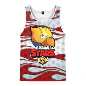 Мужская майка 3D с принтом Brawl StarsCrow в Ухте, 100% полиэстер | круглая горловина, приталенный силуэт, длина до линии бедра. Пройма и горловина окантованы тонкой бейкой | 8 bit | bibi | brawl stars | brock | bull | crow | dinomike | el primo | leon | mobile game | nita | poko | ricochet | sandy | shally | stars | tara | бравл старс | ворон | леон | мобильные игры