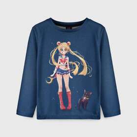 Детский лонгслив 3D СЕЙЛОР МУН: в Ухте, 100% полиэстер | длинные рукава, круглый вырез горловины, полуприлегающий силуэт
 | anime | japan | manga | sailor moon | аниме | девочка | девушка | лунная призма | манга | сейлор мун | сэйлор мун | япония