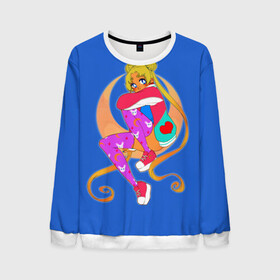 Мужской свитшот 3D с принтом Луна в Ухте, 100% полиэстер с мягким внутренним слоем | круглый вырез горловины, мягкая резинка на манжетах и поясе, свободная посадка по фигуре | Тематика изображения на принте: anime | japan | manga | sailor moon | аниме | девочка | девушка | луна | лунная призма | манга | сейлор мун | сэйлор мун | япония