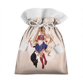 Подарочный 3D мешок с принтом Sailor Moon в Ухте, 100% полиэстер | Размер: 29*39 см | anime | japan | manga | sailor moon | аниме | девочка | девушка | луна | лунная призма | манга | сейлор мун | сэйлор мун | япония