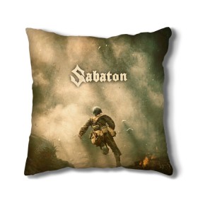 Подушка 3D с принтом Sabaton в Ухте, наволочка – 100% полиэстер, наполнитель – холлофайбер (легкий наполнитель, не вызывает аллергию). | состоит из подушки и наволочки. Наволочка на молнии, легко снимается для стирки | battle | panzerkampf | primo victoria | sabaton | the art of war | the great war | атака мертвецов | бисмарк | броден | войны | группа | йоаким | латный ботинок | метал | ночные ведьмы | пауэр | рок | рыцарские доспехи | сабатон