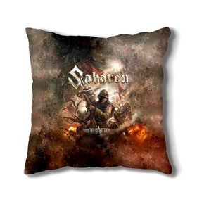 Подушка 3D с принтом Sabaton в Ухте, наволочка – 100% полиэстер, наполнитель – холлофайбер (легкий наполнитель, не вызывает аллергию). | состоит из подушки и наволочки. Наволочка на молнии, легко снимается для стирки | battle | panzerkampf | primo victoria | sabaton | the art of war | the great war | атака мертвецов | бисмарк | броден | войны | группа | йоаким | латный ботинок | метал | ночные ведьмы | пауэр | рок | рыцарские доспехи | сабатон