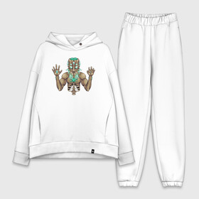 Женский костюм хлопок Oversize с принтом Terraria в Ухте,  |  | brain of cthulhu | eater of worlds | eye of cthulhu | game | king slime | moon lord | queen bee | skeletron | terka | terra | terraria | the twin | twins | игры | майнкрафт | терария | терка | террария