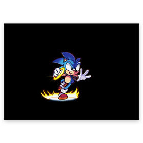 Поздравительная открытка с принтом Sonic в Ухте, 100% бумага | плотность бумаги 280 г/м2, матовая, на обратной стороне линовка и место для марки
 | hedgehog | metal sonic | silver | silver the hedgehog | sonic | sonic boom | sonic the hedgehog | еж | ёж сонник | ежик | игры | кино | соник | соник в кино | сонник | фильм