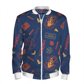 Мужской бомбер 3D с принтом Сабрина в Ухте, 100% полиэстер | застегивается на молнию, по бокам два кармана без застежек, по низу бомбера и на воротнике - эластичная резинка | archie comics | chilling adventures of sabrina | vdsvar | warner bros. television | леденящие душу приключения сабрины | магия