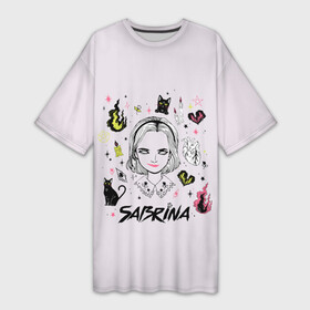Платье-футболка 3D с принтом Сабрина в Ухте,  |  | archie comics | chilling adventures of sabrina | vdsvar | warner bros. television | ведьма | кирнан шипка | леденящие душу приключения сабрины | сабрина спеллман