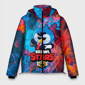 Мужская зимняя куртка 3D с принтом Brawl Stars AGENT P в Ухте, верх — 100% полиэстер; подкладка — 100% полиэстер; утеплитель — 100% полиэстер | длина ниже бедра, свободный силуэт Оверсайз. Есть воротник-стойка, отстегивающийся капюшон и ветрозащитная планка. 

Боковые карманы с листочкой на кнопках и внутренний карман на молнии. | Тематика изображения на принте: brawl stars скин mr p | крутой агент п | персонаж бравл старс | пингвин в очках