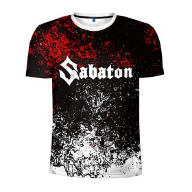 Мужская футболка 3D спортивная с принтом SABATON в Ухте, 100% полиэстер с улучшенными характеристиками | приталенный силуэт, круглая горловина, широкие плечи, сужается к линии бедра | sabaton | skull | даниель муллбак | йоаким броден | крис рёланд | оскар монтелиус | пэр сундстрём | рикард сунден | сабатон | скелет | тоббе энглунд | томми юханссон | ханнес ван дал | черепа