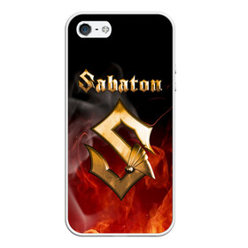 Чехол для iPhone 5/5S матовый с принтом SABATON в Ухте, Силикон | Область печати: задняя сторона чехла, без боковых панелей | sabaton | skull | даниель муллбак | йоаким броден | крис рёланд | оскар монтелиус | пэр сундстрём | рикард сунден | сабатон | скелет | тоббе энглунд | томми юханссон | ханнес ван дал | черепа