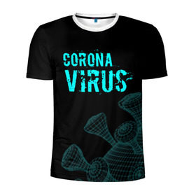 Мужская футболка 3D спортивная с принтом CORONAVIRUS. в Ухте, 100% полиэстер с улучшенными характеристиками | приталенный силуэт, круглая горловина, широкие плечи, сужается к линии бедра | coronavirus | plague inc | plague inc: evolved | вирус в китае | кнр | коронавирус | плагуе инк | плагуе инк: эволвед | эпидемия