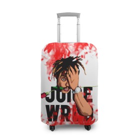 Чехол для чемодана 3D с принтом Juice WRLD. в Ухте, 86% полиэфир, 14% спандекс | двустороннее нанесение принта, прорези для ручек и колес | eminem | godzilla | juice wrld | rap | американский рэпер | годзила | зарубежный реп | маршалл брюс мэтерс | музыка | реп | рэпер | эминем