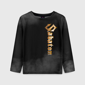 Детский лонгслив 3D с принтом SABATON. в Ухте, 100% полиэстер | длинные рукава, круглый вырез горловины, полуприлегающий силуэт
 | sabaton | даниель муллбак | йоаким броден | крис рёланд | оскар монтелиус | пэр сундстрём | рикард сунден | сабатон | тоббе энглунд | томми юханссон | ханнес ван дал