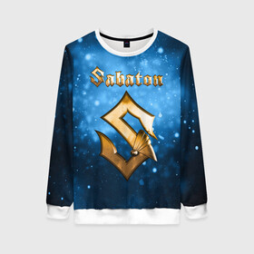 Женский свитшот 3D с принтом SABATON  в Ухте, 100% полиэстер с мягким внутренним слоем | круглый вырез горловины, мягкая резинка на манжетах и поясе, свободная посадка по фигуре | sabaton | даниель муллбак | йоаким броден | крис рёланд | оскар монтелиус | пэр сундстрём | рикард сунден | сабатон | тоббе энглунд | томми юханссон | ханнес ван дал