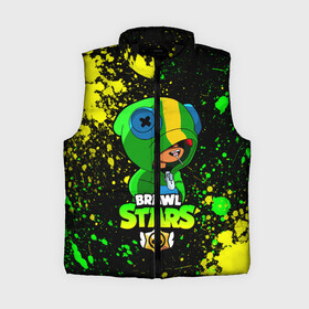 Женский жилет утепленный 3D с принтом BRAWL STARS LEON в Ухте,  |  | bibi | brawl | brawl stars | crow | leon | max | sally | shark | stars | акула | биби | бравл | бравл старс | браво старс | игра | компьютерная | кров | леон | леон акула | старс | шарк