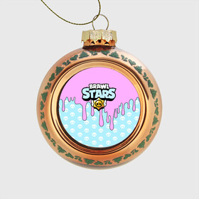 Стеклянный ёлочный шар с принтом BRAWL STARS в Ухте, Стекло | Диаметр: 80 мм | 8 bit | android | brawl | brawl stars | clash | clash royale | game | leon | royale | sprout | stars | андроид | игра | кольт | леон | мобильные игры | спраут