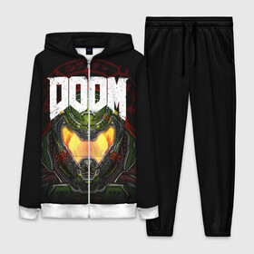 Женский костюм 3D с принтом DOOM ETERNAL в Ухте,  |  | demons | devil | doom | doom eternal | doom slayer | hell | slayer | ад | демоны | дум