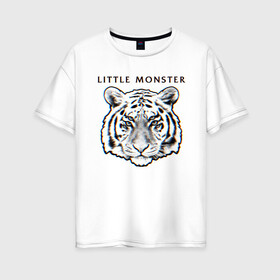 Женская футболка хлопок Oversize Little Monster: в Ухте, 100% хлопок | свободный крой, круглый ворот, спущенный рукав, длина до линии бедер
 | rock | royal blood | бен тетчер | королевская кровь | майк керр | рок | рок дуэт | рок музыка | рокеры