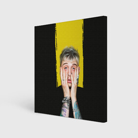 Холст квадратный с принтом Colson Baker Machine Gun Kelly в Ухте, 100% ПВХ |  | colson baker | machine gun kelly | mgk | rap. рэп рок | колсон бэйкер | реп | репер | рэп