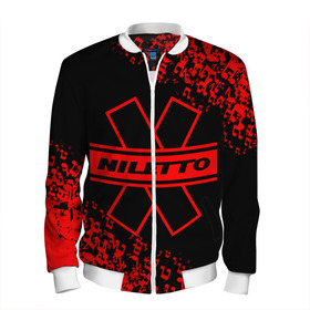 Мужской бомбер 3D с принтом NILETTO. в Ухте, 100% полиэстер | застегивается на молнию, по бокам два кармана без застежек, по низу бомбера и на воротнике - эластичная резинка | Тематика изображения на принте: niletto | rap | данила прытков | любимка | музыка | нилетто | певец | реп