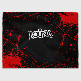 Плед 3D с принтом LOUNA в Ухте, 100% полиэстер | закругленные углы, все края обработаны. Ткань не мнется и не растягивается | louna | tracktor bowling | альтернативный метал | альтернативный рок | гранж | лу | луна | ню метал | панк рок | хард рок