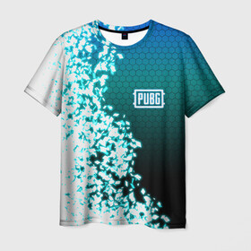 Мужская футболка 3D с принтом PUBG в Ухте, 100% полиэфир | прямой крой, круглый вырез горловины, длина до линии бедер | playerunknown s battlegrounds | pubg | pubg lite | pubg mobile | пабг | пабг лайт | пабг мобайл | пубг мобайл