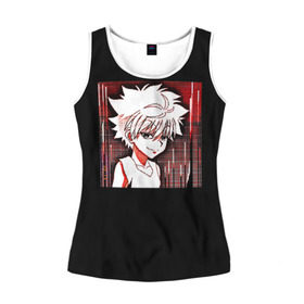 Женская майка 3D Hunter x Hunter Киллуа Killua: в Ухте, 100% полиэстер | круглая горловина, прямой силуэт, длина до линии бедра | hunterxhunter | hxh | killua | killua zoldyck | аниме | каваи | манга | охотник х охотник | охотникхохотник