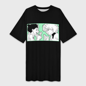 Платье-футболка 3D Hunter x Hunter Гон и Киллуа: в Ухте,  |  | gon | gon freecss | hunter x hunter | hxh | killua | killua zoldyck | аниме | гон | гон фрикс | каваи | манга | охотник х охотник | охотникхохотник