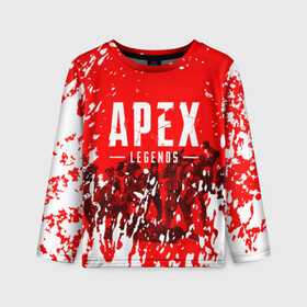Детский лонгслив 3D с принтом APEX LEGENDS в Ухте, 100% полиэстер | длинные рукава, круглый вырез горловины, полуприлегающий силуэт
 | apex | apex legends | апекс легенда | апекс легендс | апекс легендс игра. | легендс игра