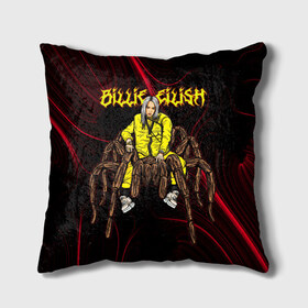Подушка 3D с принтом Billie Eilish Spider в Ухте, наволочка – 100% полиэстер, наполнитель – холлофайбер (легкий наполнитель, не вызывает аллергию). | состоит из подушки и наволочки. Наволочка на молнии, легко снимается для стирки | bad | badguy | billie | billieeilish | eilish | eyes | guy | music | ocean | oceaneyes | spider | yellow | айлиш | айлишь | били | билли | желтая | желтый | музыка | музыкант | океан | певец | певица | эйлиш | эйлишь