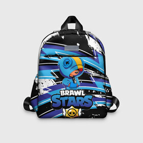 Детский рюкзак 3D с принтом BRAWL STARS LEON в Ухте, 100% полиэстер | лямки с регулируемой длиной, сверху петелька, чтобы рюкзак можно было повесить на вешалку. Основное отделение закрывается на молнию, как и внешний карман. Внутри дополнительный карман. По бокам два дополнительных кармашка | Тематика изображения на принте: 8 bit | 8 бит | bibi | brawl stars | crow | el brown | leon | leon shark | max | mr.p | sally leon | shark | stars | virus | werewolf | акула | биби | вирус | ворон | леон | оборотень | пингвин