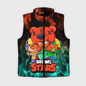 Женский жилет утепленный 3D с принтом BRAWL STARS NITA в Ухте,  |  | bea | brawl stars | brawl stars nita | brawler | leon | nita | беа | бравл старз | бравлер | леон | нита