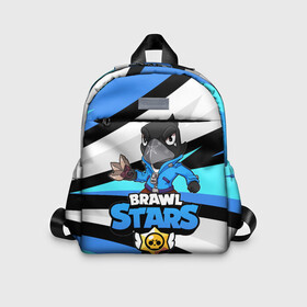 Детский рюкзак 3D с принтом BRAWL STARS CROW в Ухте, 100% полиэстер | лямки с регулируемой длиной, сверху петелька, чтобы рюкзак можно было повесить на вешалку. Основное отделение закрывается на молнию, как и внешний карман. Внутри дополнительный карман. По бокам два дополнительных кармашка | Тематика изображения на принте: 8 bit | 8 бит | bibi | brawl stars | crow | el brown | leon | leon shark | max | mr.p | sally leon | shark | stars | virus | werewolf | акула | биби | вирус | ворон | леон | оборотень | пингвин