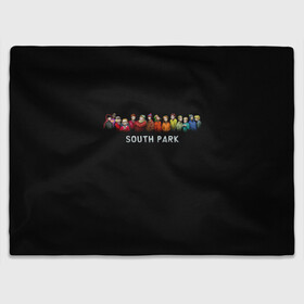Плед 3D с принтом ЮЖНЫЙ ПАРК в Ухте, 100% полиэстер | закругленные углы, все края обработаны. Ткань не мнется и не растягивается | kenny | south park | кенни | мультфильмы | саус парк | южный парк