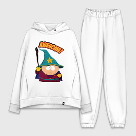 Женский костюм хлопок Oversize с принтом CARTMAN в Ухте,  |  | animation | cartman | colorado | eric | gangsta | hip hop | kenny | n.w.a | san | south park | usa | волшебник | жесть | картман | магия | мультфильмы | шикарно | эрик | южный парк
