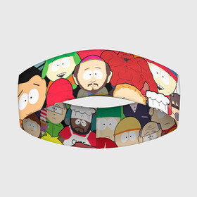Повязка на голову 3D с принтом South Park персонажи в Ухте,  |  | park | south | south park | брофловски | герои | кайл | картман | кени | марж | они убили кени | парк | персонажи | ренди | рэнди | сволочи | стен | стэнн | южный | южный парк