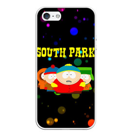 Чехол для iPhone 5/5S матовый с принтом South Park в Ухте, Силикон | Область печати: задняя сторона чехла, без боковых панелей | south park | американская культура | американский мультсериал | колорадо | пародия | саус парк | саут парк | черный юмор | четыре мальчика | шоу | южный парк