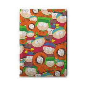 Обложка для автодокументов ЮЖНЫЙ ПАРК: в Ухте, натуральная кожа |  размер 19,9*13 см; внутри 4 больших “конверта” для документов и один маленький отдел — туда идеально встанут права | kenny | south park | кенни | мультфильмы | саус парк | южный парк