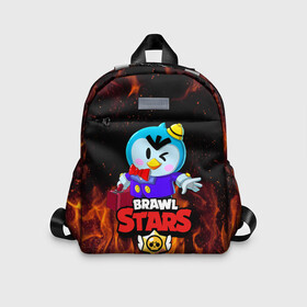 Детский рюкзак 3D с принтом BRAWL STARS MR.P в Ухте, 100% полиэстер | лямки с регулируемой длиной, сверху петелька, чтобы рюкзак можно было повесить на вешалку. Основное отделение закрывается на молнию, как и внешний карман. Внутри дополнительный карман. По бокам два дополнительных кармашка | Тематика изображения на принте: 8 bit | 8 бит | bibi | brawl stars | crow | el brown | leon | leon shark | max | mr.p | sally leon | shark | stars | virus | werewolf | акула | биби | вирус | ворон | леон | оборотень | пингвин