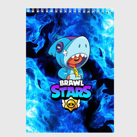 Скетчбук с принтом BRAWL STARS LEON SHARK в Ухте, 100% бумага
 | 48 листов, плотность листов — 100 г/м2, плотность картонной обложки — 250 г/м2. Листы скреплены сверху удобной пружинной спиралью | 8 bit | 8 бит | bibi | blue | brawl stars | crow | el brown | fire | leon | leon shark | max | mr.p | sally leon | shark | stars | virus | werewolf | акула | биби | вирус | ворон | леон | оборотень | огонь | пингвин