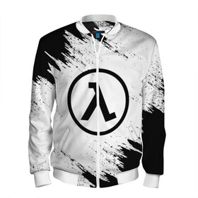 Мужской бомбер 3D с принтом HALF-LIFE 3 в Ухте, 100% полиэстер | застегивается на молнию, по бокам два кармана без застежек, по низу бомбера и на воротнике - эластичная резинка | aperture laboratories | black mesa | gordon freeman | half life | half life 3 | valve | блэк меса | вэлв | гордон фриман | халф лайф