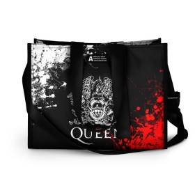 Сумка-шоппер 3D QUEEN.: в Ухте, 100% полиэстер | застегивается на металлическую кнопку; внутренний карман застегивается на молнию. Стенки укреплены специальным мягким материалом, чтобы защитить содержимое от несильных ударов
 | queen | квин | мистер робот | музыка | рами малек | рок | фредди меркьюри