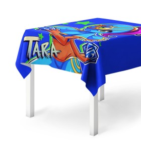 Скатерть 3D с принтом TARA в Ухте, 100% полиэстер (ткань не мнется и не растягивается) | Размер: 150*150 см | 8 bit | barley | brawl stars | brock | bull | colt | crow | dynamike | frank | jessie | leon | nita | барли | бравл старс | брок | булл | ворон | джесси | динамайк | кольт | леон | фрэнк