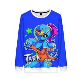 Женский свитшот 3D с принтом TARA в Ухте, 100% полиэстер с мягким внутренним слоем | круглый вырез горловины, мягкая резинка на манжетах и поясе, свободная посадка по фигуре | 8 bit | barley | brawl stars | brock | bull | colt | crow | dynamike | frank | jessie | leon | nita | барли | бравл старс | брок | булл | ворон | джесси | динамайк | кольт | леон | фрэнк