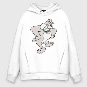 Мужское худи Oversize хлопок с принтом SPIKE в Ухте, френч-терри — 70% хлопок, 30% полиэстер. Мягкий теплый начес внутри —100% хлопок | боковые карманы, эластичные манжеты и нижняя кромка, капюшон на магнитной кнопке | spike | tom  jerry | tom and jerry | tomjerry | tuffy | vdgerir | мамочка два тапочка | том и джери | том и джерри