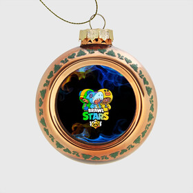 Стеклянный ёлочный шар с принтом Brawl Stars Leon Trio в Ухте, Стекло | Диаметр: 80 мм | Тематика изображения на принте: brawl stars | brawl stars leon | leon | leon green | leon sally | leon shark | бравл старс | леон | леон акула | леон огонь | леон салли | леон старс