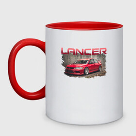 Кружка двухцветная MITSUBISHI LANCER: в Ухте, керамика | объем — 330 мл, диаметр — 80 мм. Цветная ручка и кайма сверху, в некоторых цветах — вся внутренняя часть | 3000gt | asx | carism | eclipse cross | evolution | l200 | lancer | mitsubishi | motorsport | outlander | pajero | sport | лансер | митсубиси | митсубиши | мицубиси | оутлендер | паджеро | спорт | эвалюшен | эво | эволюшин
