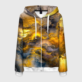 Мужская толстовка 3D на молнии с принтом Shine в Ухте, 100% полиэстер | длина до линии бедра, манжеты и пояс оформлены мягкой тканевой резинкой, двухслойный капюшон со шнурком для регулировки, спереди молния, по бокам два кармана | abstract | fantasy | space | stars | texture | абстракция | астрономия | вселенная | галактика | геометрия | звезда | звезды | космический | космос | краски | наука | паттерн | полигоны | текстура