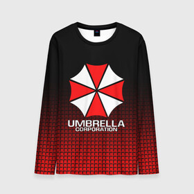 Мужской лонгслив 3D с принтом UMBRELLA CORP в Ухте, 100% полиэстер | длинные рукава, круглый вырез горловины, полуприлегающий силуэт | ada wong | biohazard | leon | nemesis | project resistance | raccoon city | re | re3 | resident evil | resident evil 3 | rpd | stars | umbrella | ада вонг | амбрелла | немезис | ужасы