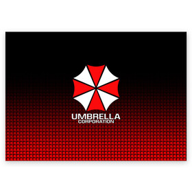 Поздравительная открытка с принтом UMBRELLA CORP в Ухте, 100% бумага | плотность бумаги 280 г/м2, матовая, на обратной стороне линовка и место для марки
 | Тематика изображения на принте: ada wong | biohazard | leon | nemesis | project resistance | raccoon city | re | re3 | resident evil | resident evil 3 | rpd | stars | umbrella | ада вонг | амбрелла | немезис | ужасы